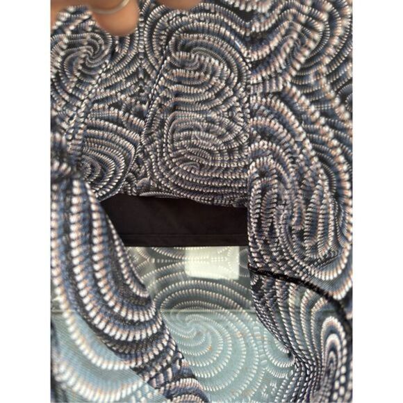 Forever 21 Women's Geometric Pull-On Midi Pencil Skirt Black Size Medium - Picture 7 of 7